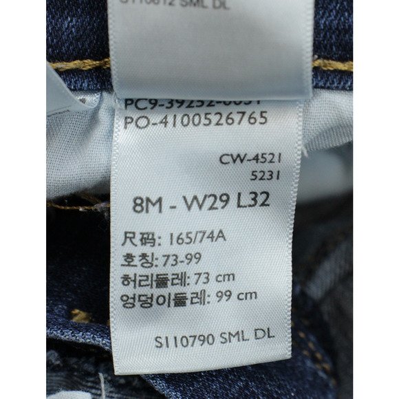 Levis Jeans Womens 8M (29 x 32) Blue Cotton Blend Stretch Classic Bootcut - Picture 5 of 8